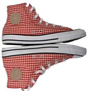 Converse All Star Gingham Hightop Sneakers Size 6